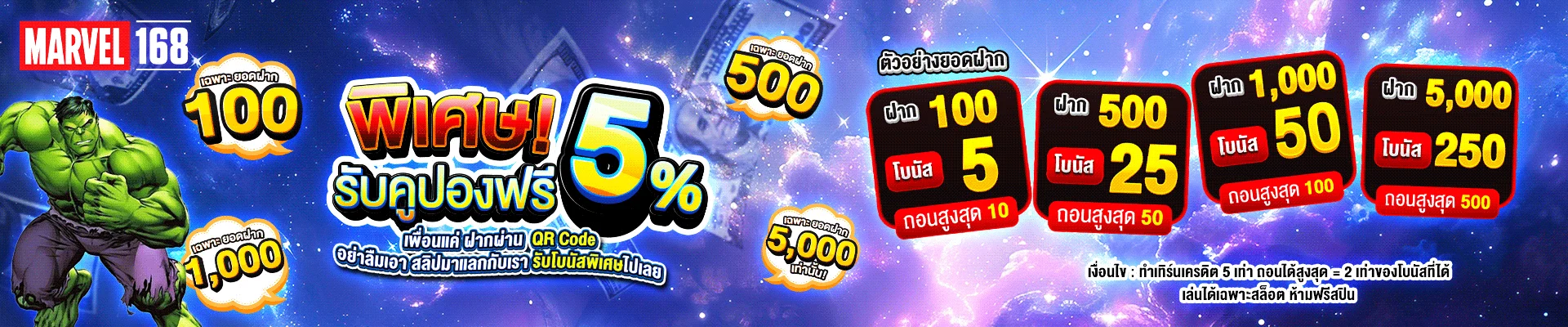 โปรโมชั่น marvel168